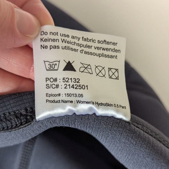 NRS Hydroskin 0.5 Pant Neoprene Leggings Womens X-Large Gray Activewear Boating - Picture 5 of 7